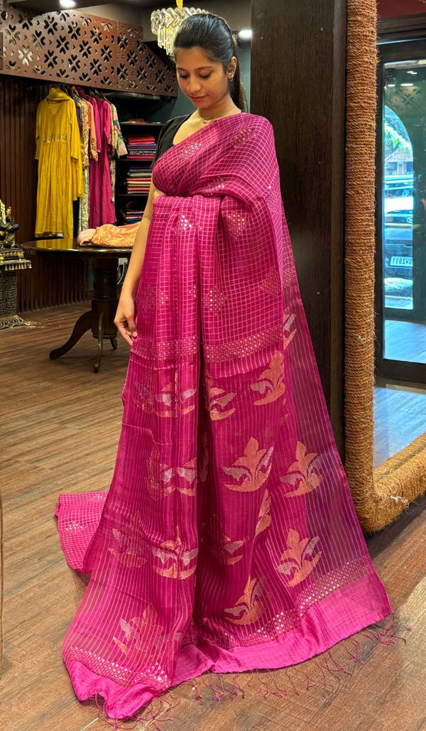 ORGANZA SAREE 24092519