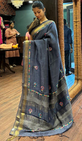 LINEN SAREE 24092510