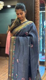 LINEN SAREE 24092510