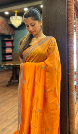 SATIN CREPE SAREE 26092519