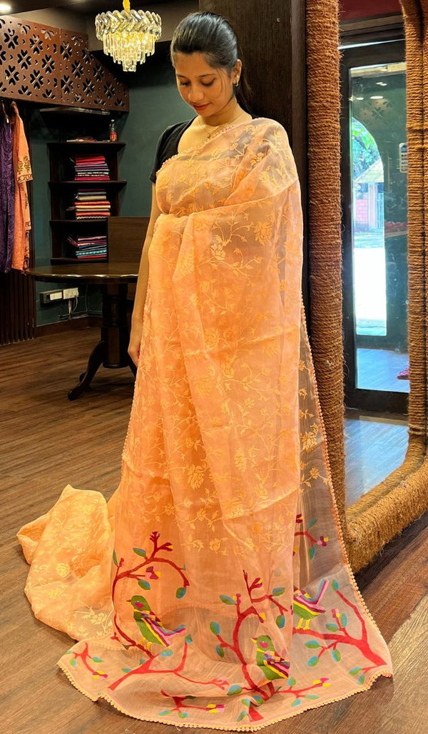 ORGANZA SAREE 26092510