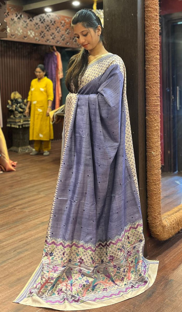 SEMI TUSSAR SAREE 26092534