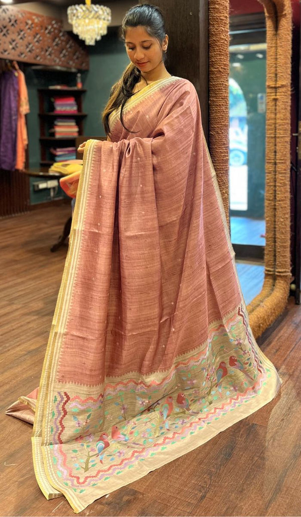 SEMI TUSSAR SAREE 26092531