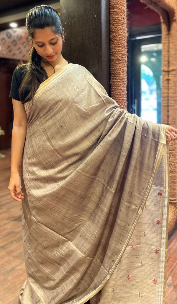 SEMI TUSSAR SAREE 26092533