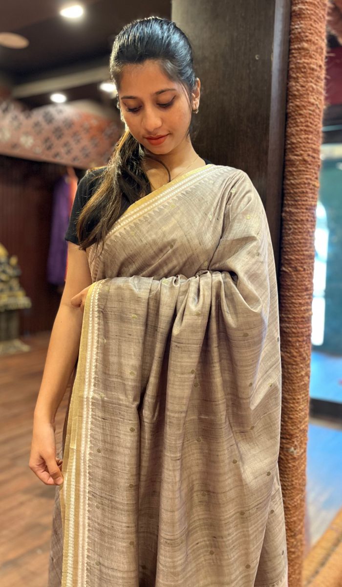 SEMI TUSSAR SAREE 26092533