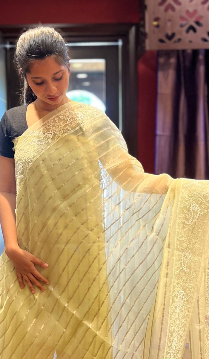 ORGANZA SAREE 26092516