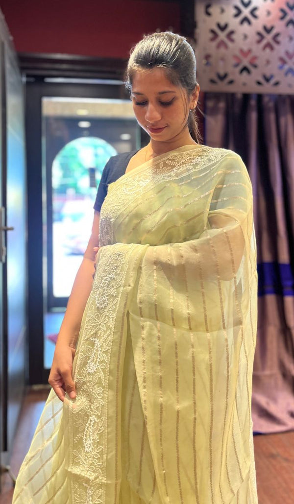 ORGANZA SAREE 26092516