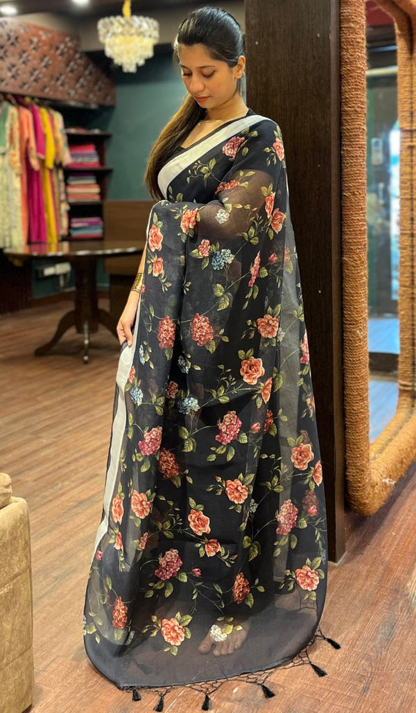 LINEN SAREE 29012510