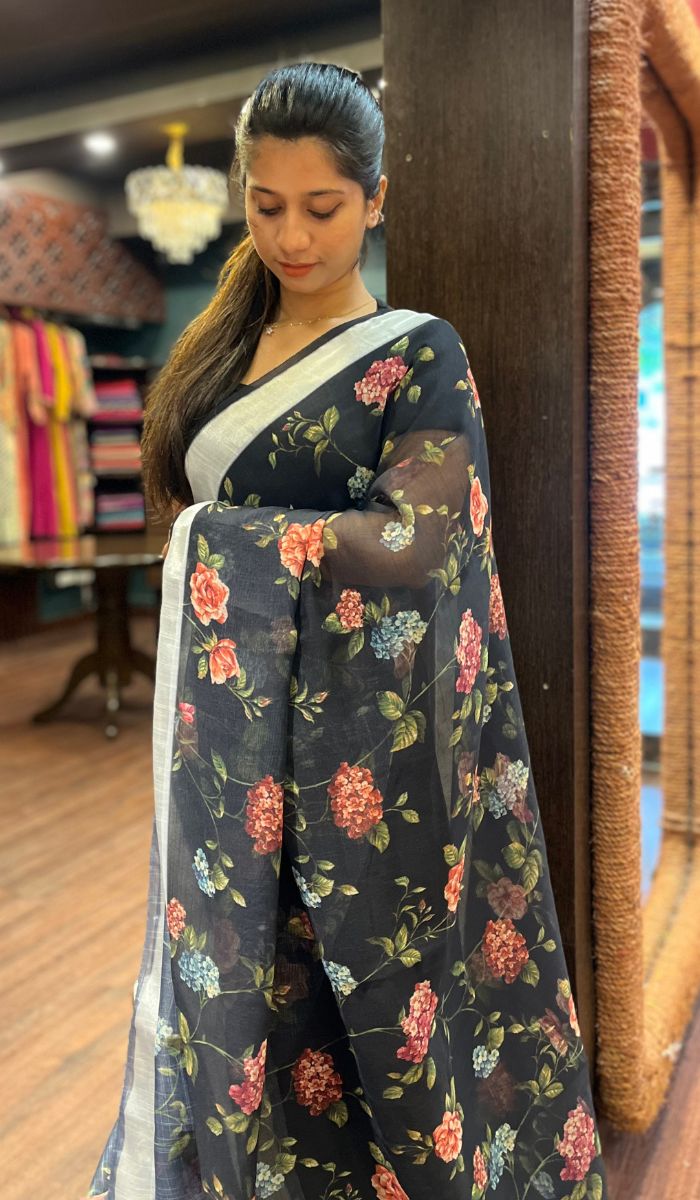 LINEN SAREE 29012510