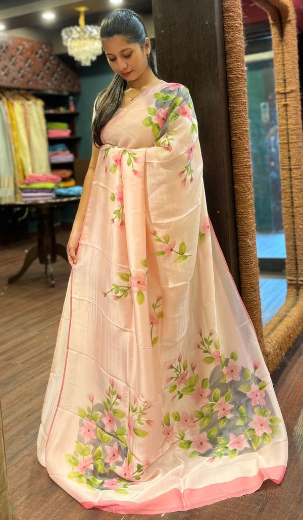 SEMI CREPE SAREE 0110252