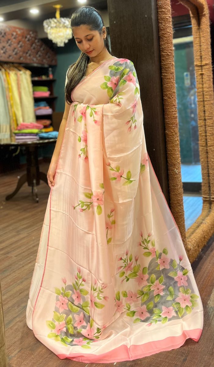 SEMI CREPE SAREE 0110252