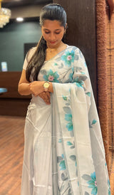 SEMI CREPE SAREE 0110253