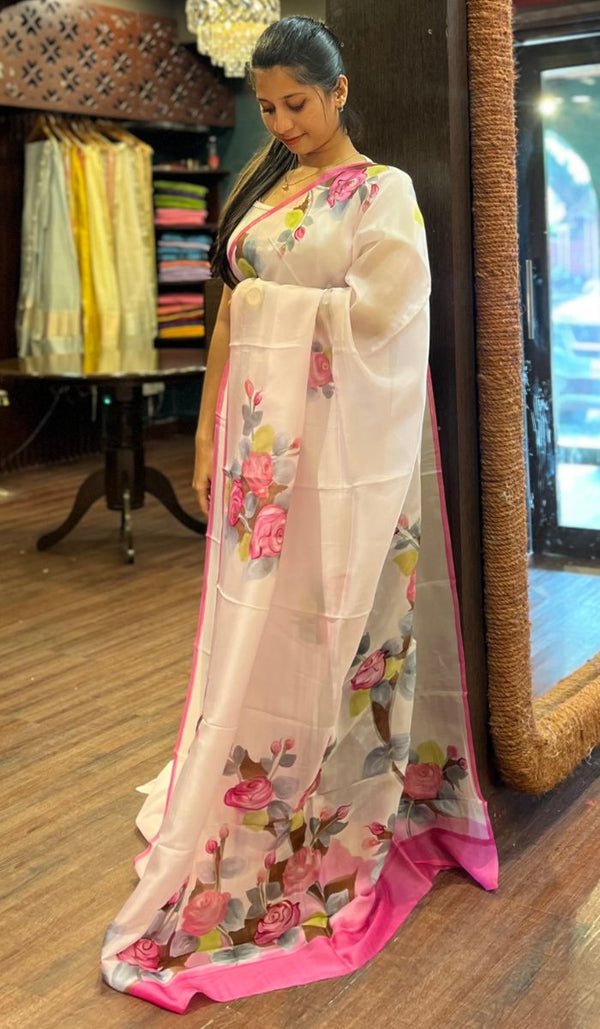 SEMI CREPE SAREE 0110255