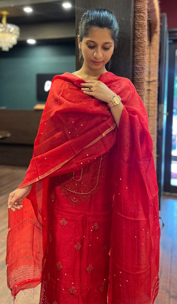 MUTKA TUSSAR UNSTITCHED SALWAR 3009253