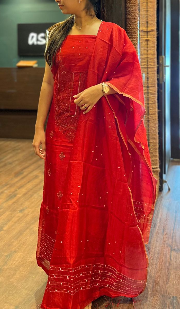 MUTKA TUSSAR UNSTITCHED SALWAR 3009253