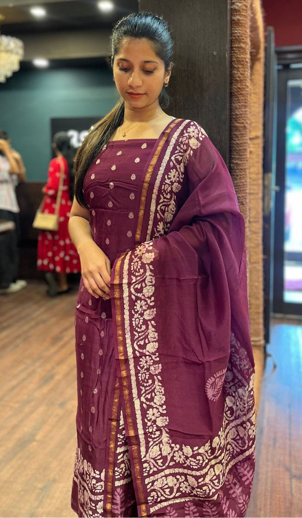 CHANDERI UNSTITCHED SALWAR 30092560