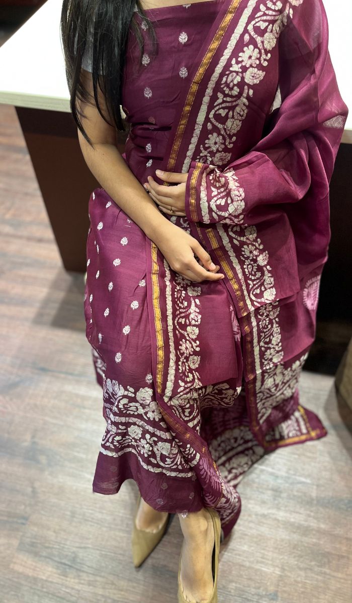 CHANDERI UNSTITCHED SALWAR 30092560