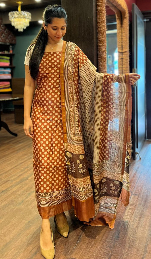 CHANDERI UNTITCHED SALWAR 30092561