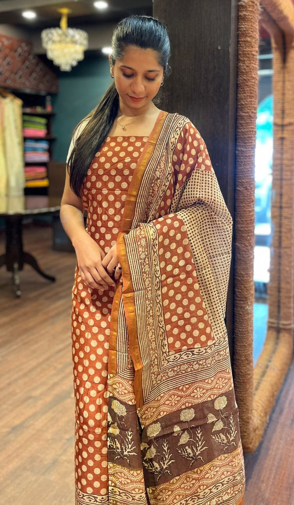 CHANDERI UNTITCHED SALWAR 30092561
