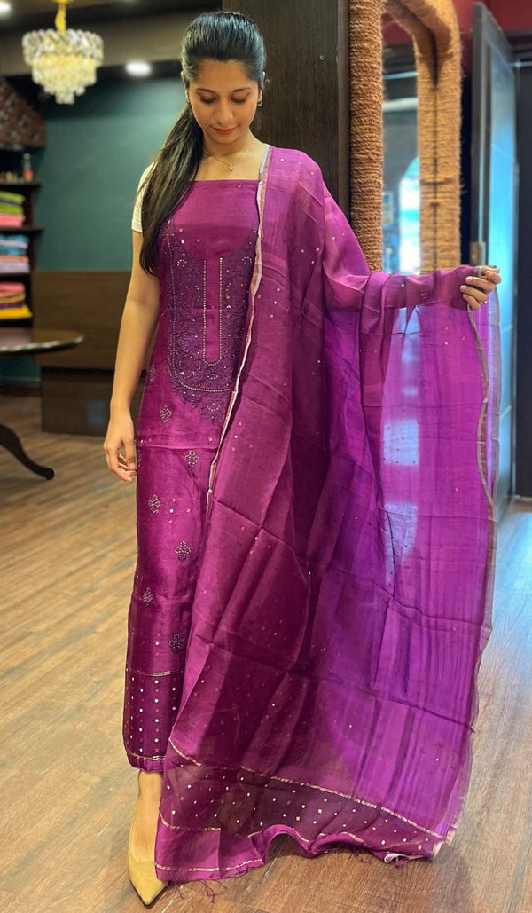 MUTKA TUSSAR UNSTITCHED SALWAR 3009254
