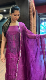 MUTKA TUSSAR UNSTITCHED SALWAR 3009254