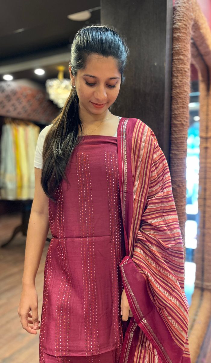 TUSSAR UNSTITCHED SALWAR 30092555