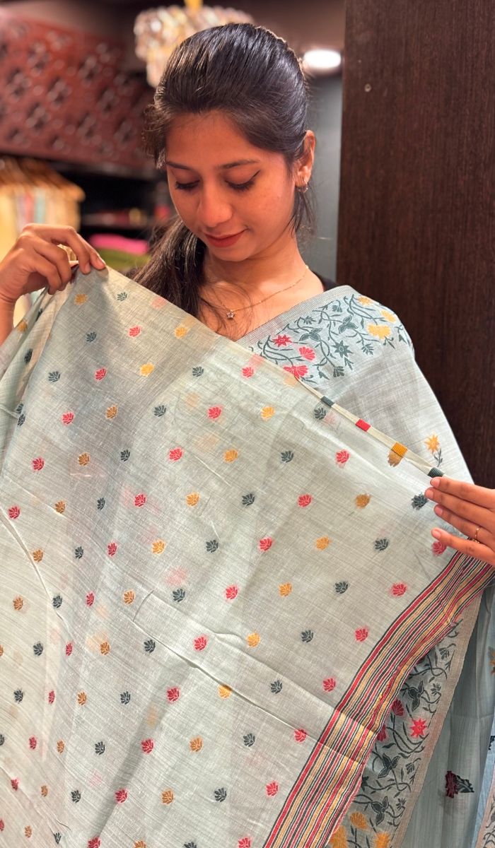 【新品.XXLサイズ】everyone ハイゲージcotton border COTTON SAREE 06102559 – Ashima