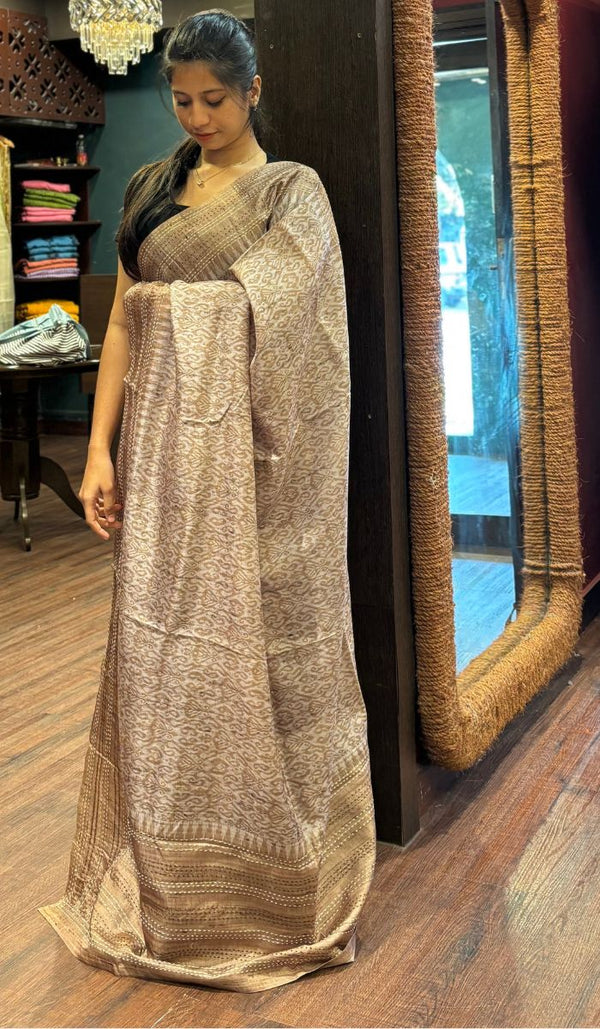 SEMI TUSSAR SAREE 06102551