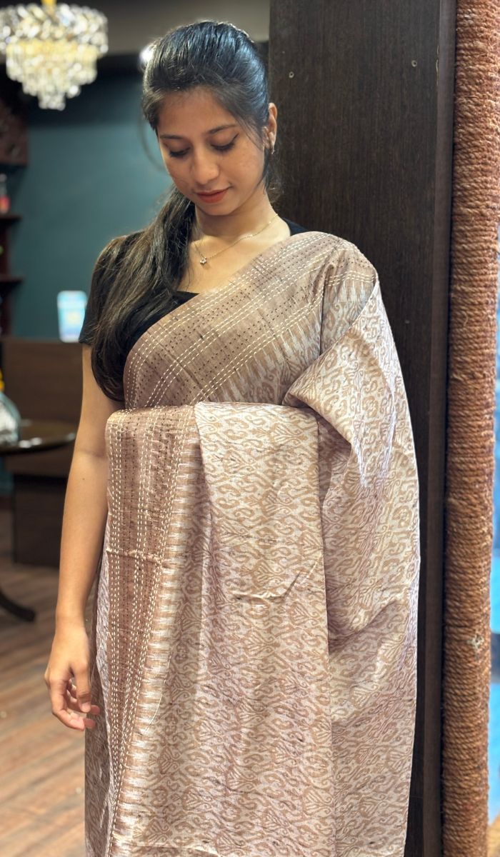 SEMI TUSSAR SAREE 06102551