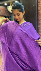 MUSLIN TUSSAR SAREE 11092541