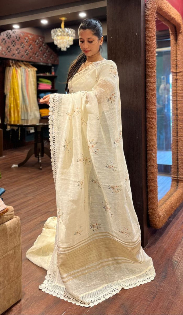 LINEN SAREE 04072523