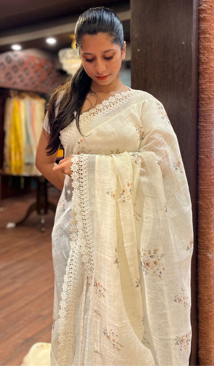 LINEN SAREE 04072523