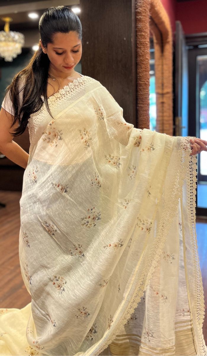 LINEN SAREE 04072523