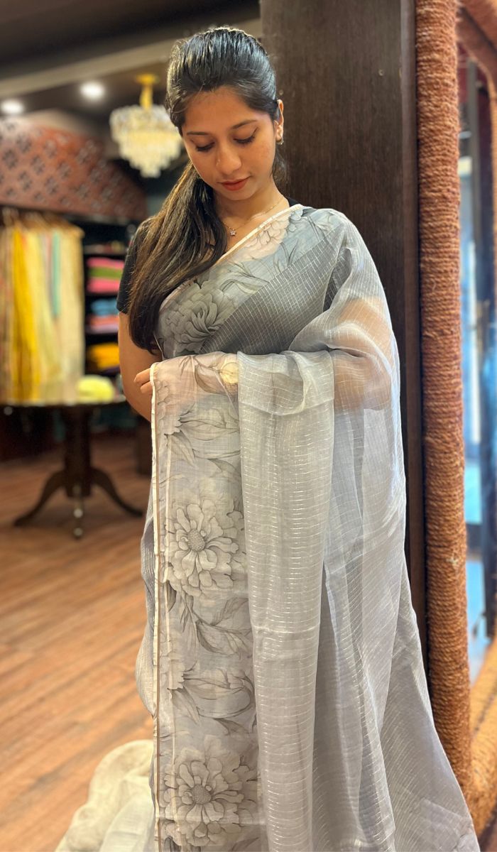 ORGANZA SAREE 06102579