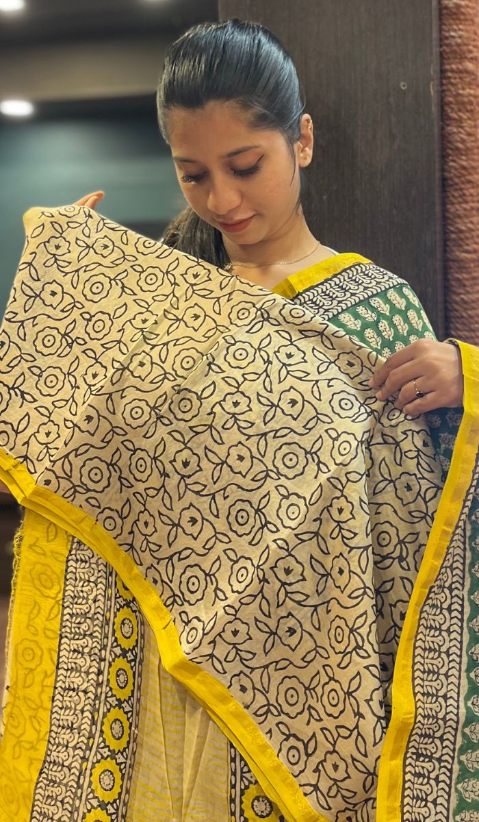 CHANDERI SAREE 30092571
