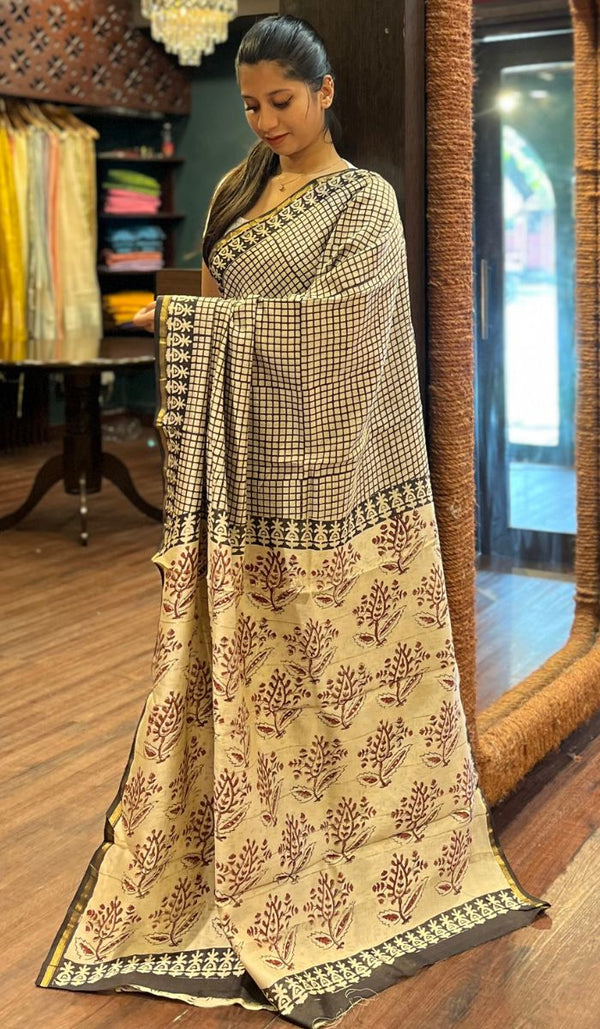 CHANDERI SAREE 30092572