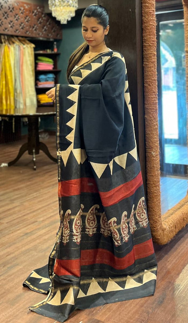 CHANDERI SAREE 30092570