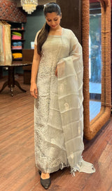 ORGANZA UNSTITCHED SALWAR 01102517