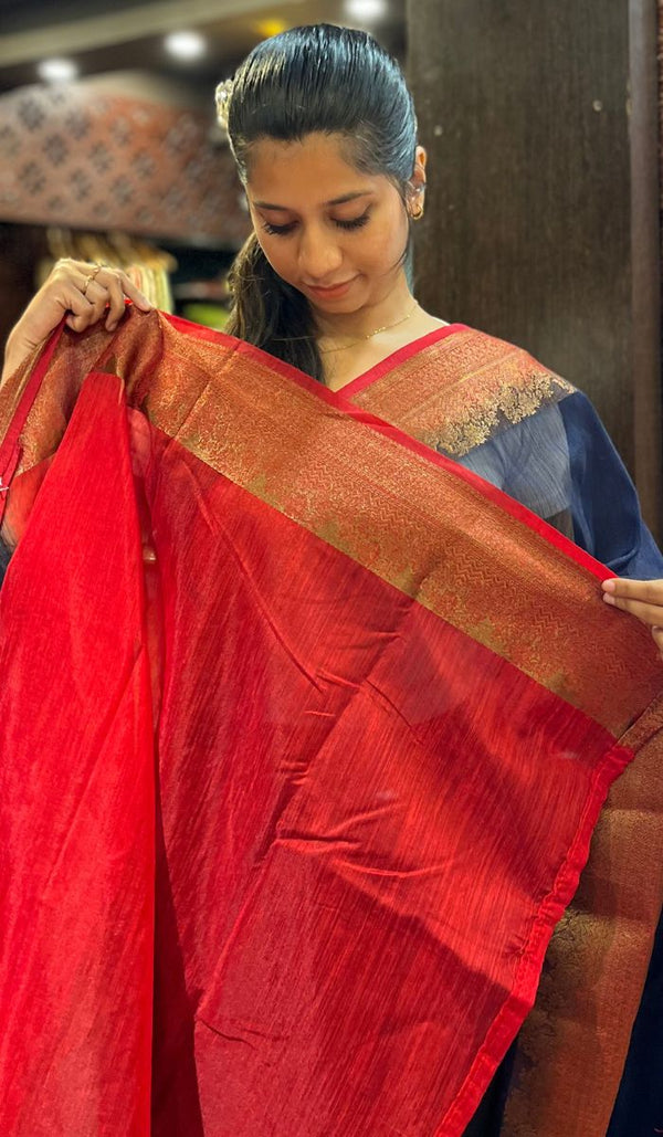SEMI LINEN SAREE 3009244