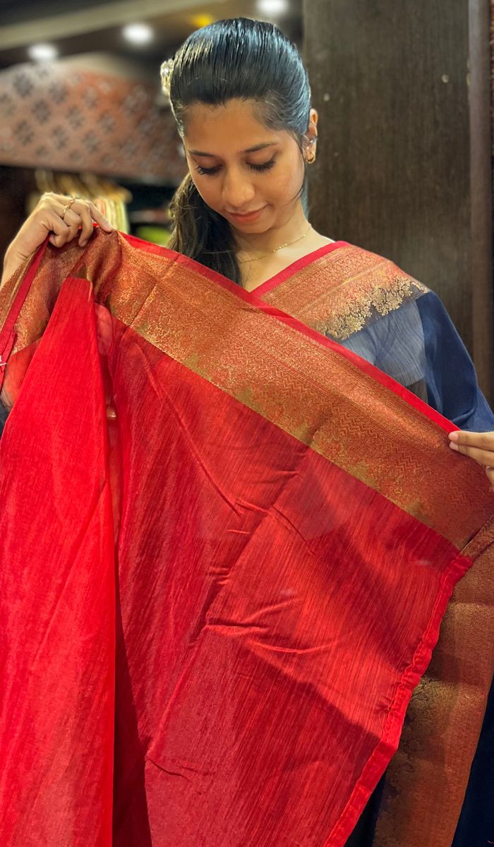 SEMI LINEN SAREE 3009244