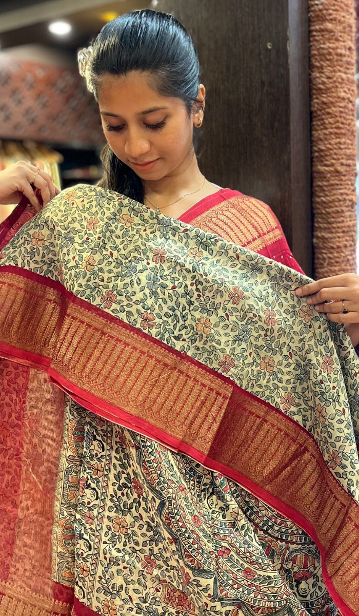 CHANDERI SILK SAREE 20022423