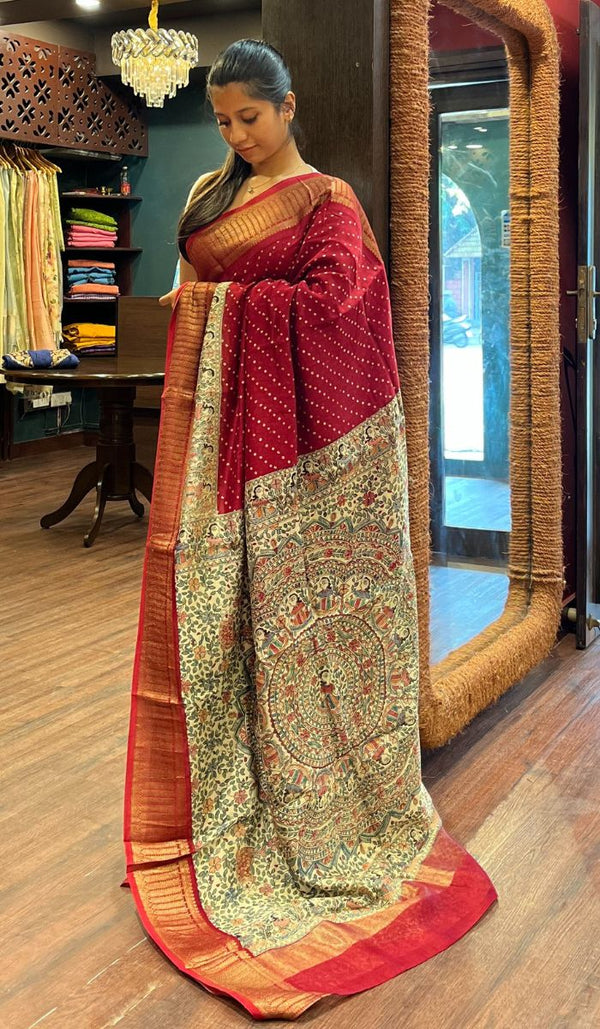 CHANDERI SILK SAREE 20022423