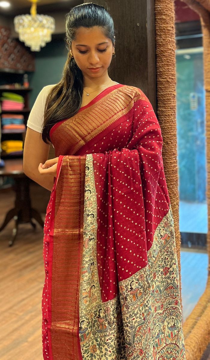 CHANDERI SILK SAREE 20022423
