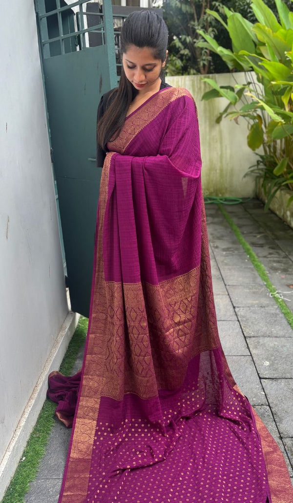 SEMI GEORGETTE SAREE 1309258