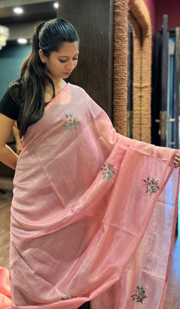 SEMI LINEN SAREE 06102565