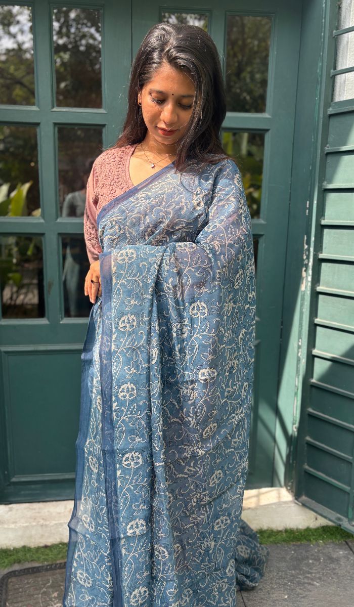 MALAI CHANDERI SAREE 260525126