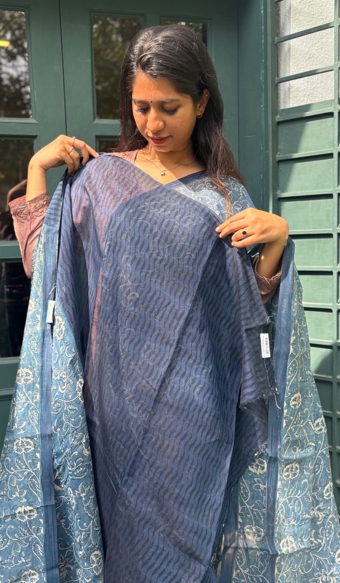 MALAI CHANDERI SAREE 260525126