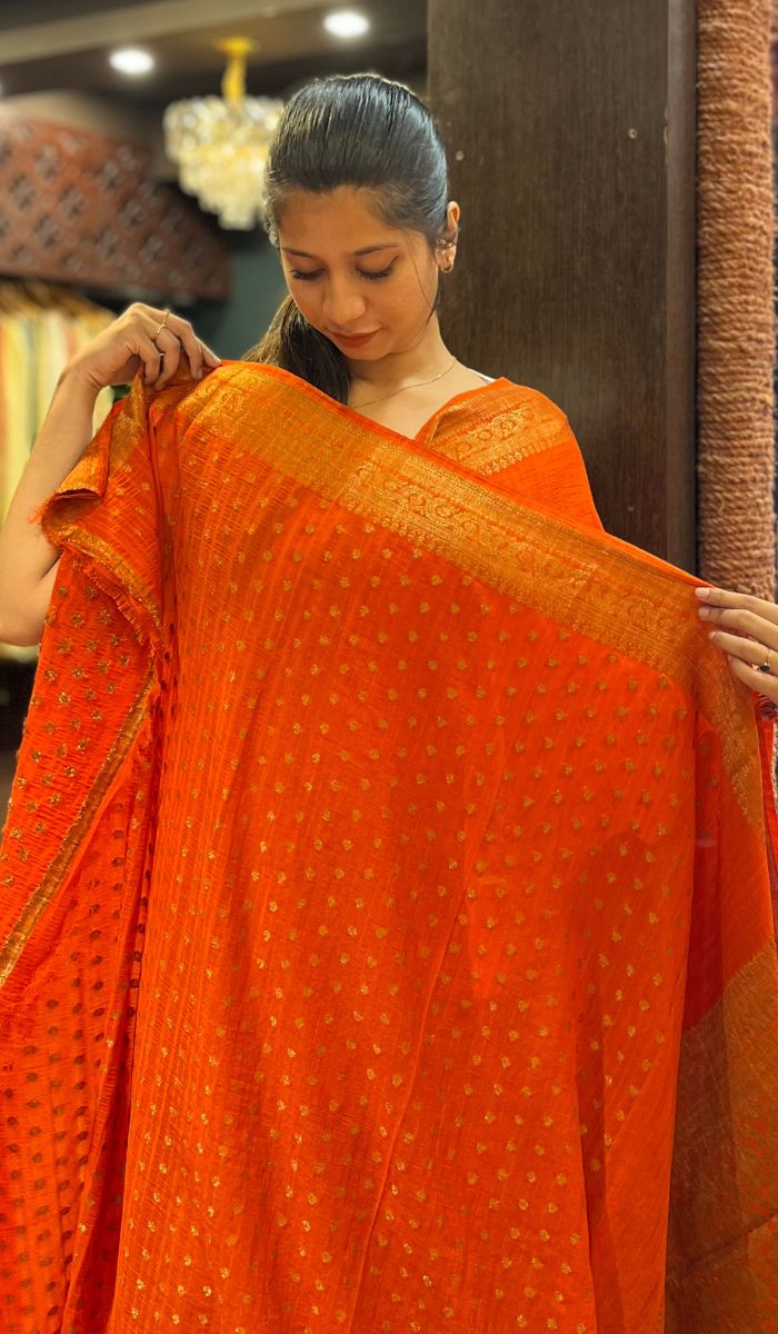 SEMI GEORGETTE SAREE 13092512