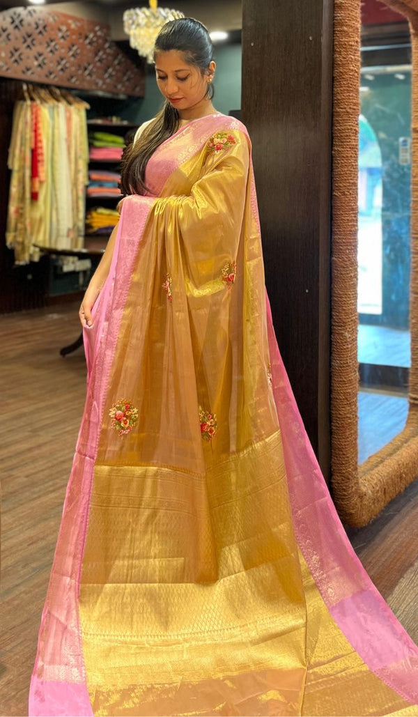 SEMI TISSUE SAREE 0505259
