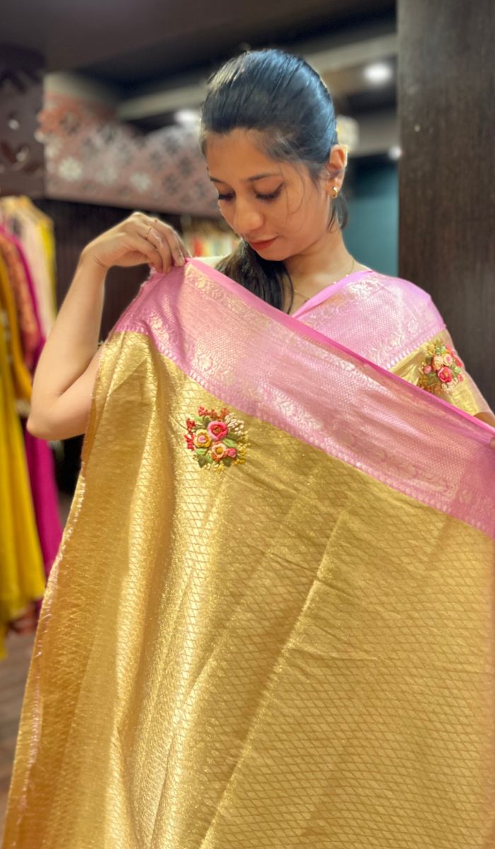 SEMI TISSUE SAREE 0505259